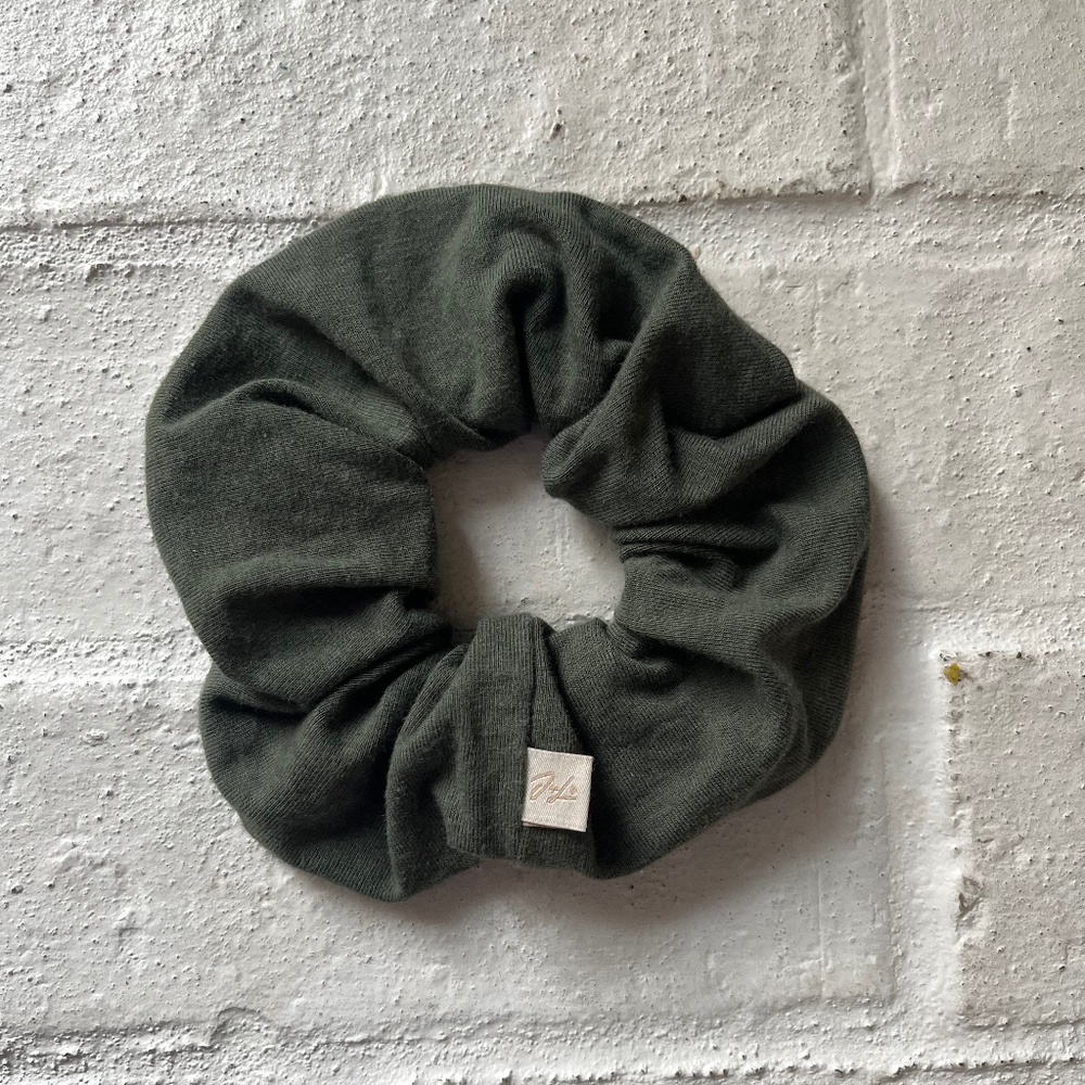 Jax & Lennon Classic Scrunchie in Thyme Green